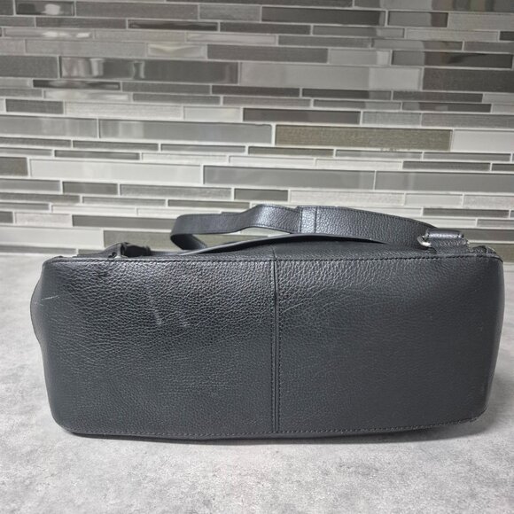 Cole Haan Grand Series Black Leather Backpack Travel Bag - Picture 8 of 15